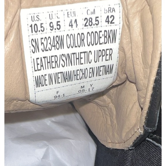 Skechers Street Men's Air-Cooled Wide Fit Memory Foam Black Size 10.5 - Picture 8 of 8